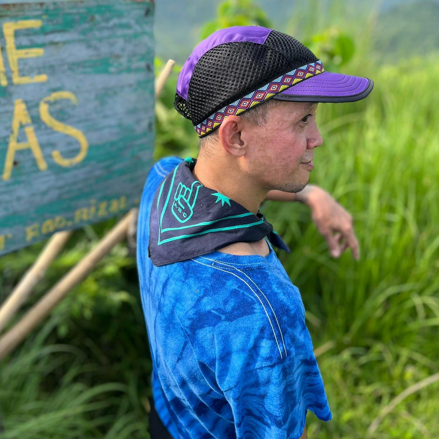 assault mesh hat purple