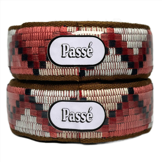 woven bartape aztec salmon