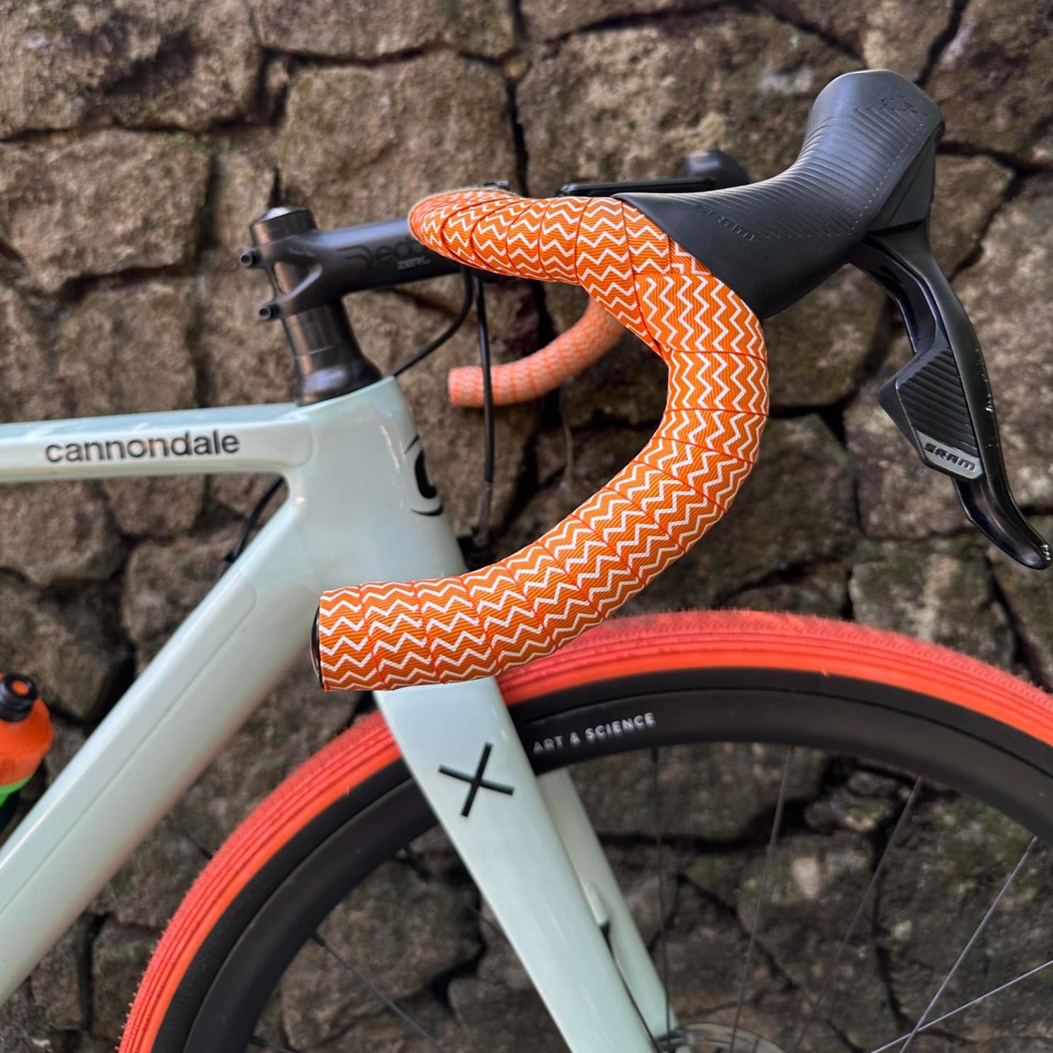 nylon bartape zigzag orange