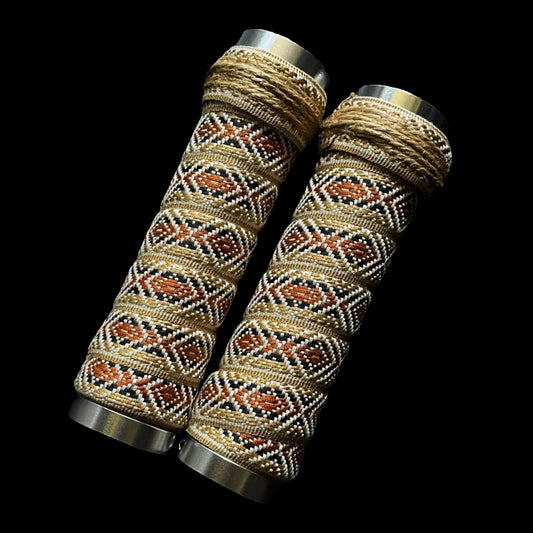 lock on grips woven tribal mocha