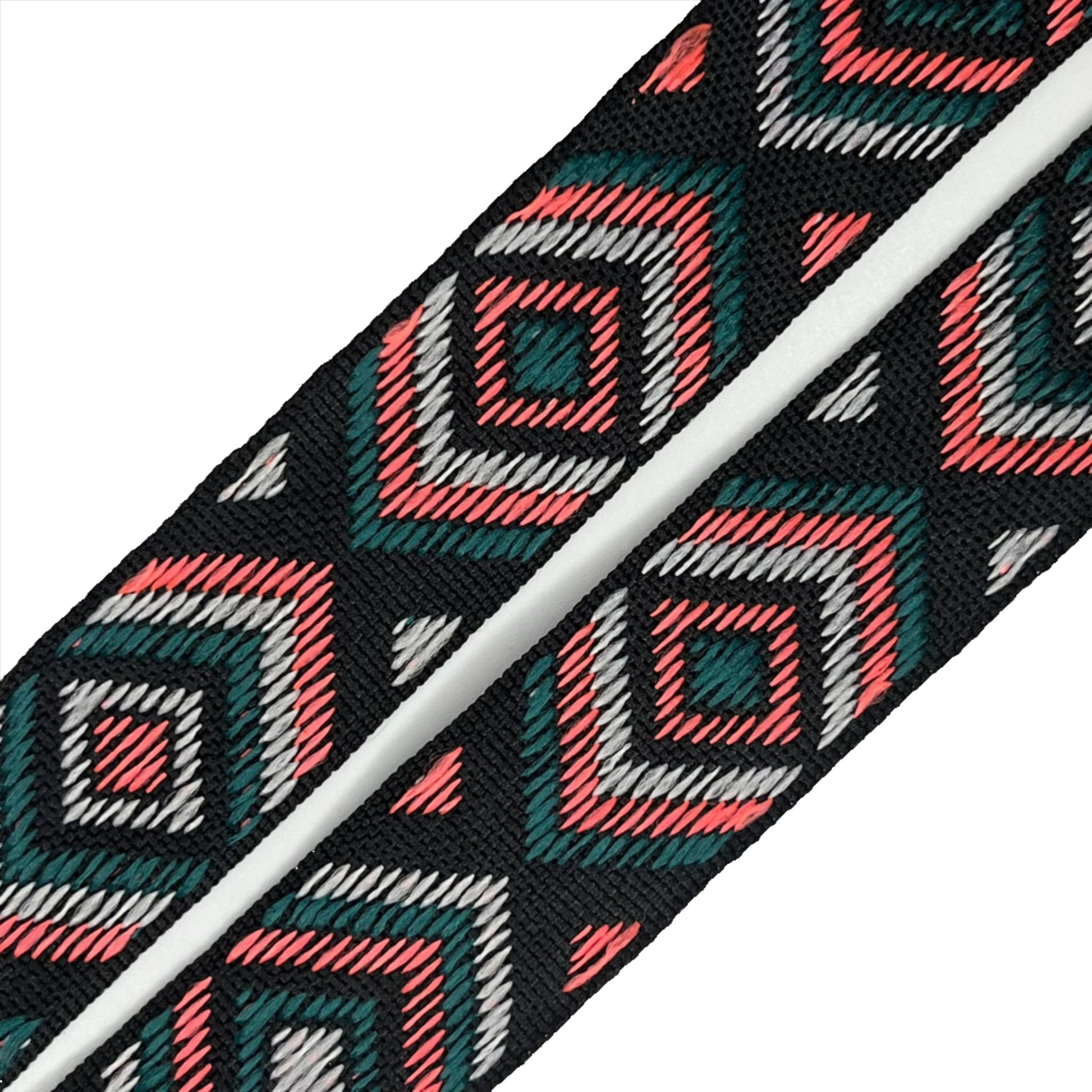 woven bartape diamond green salmon