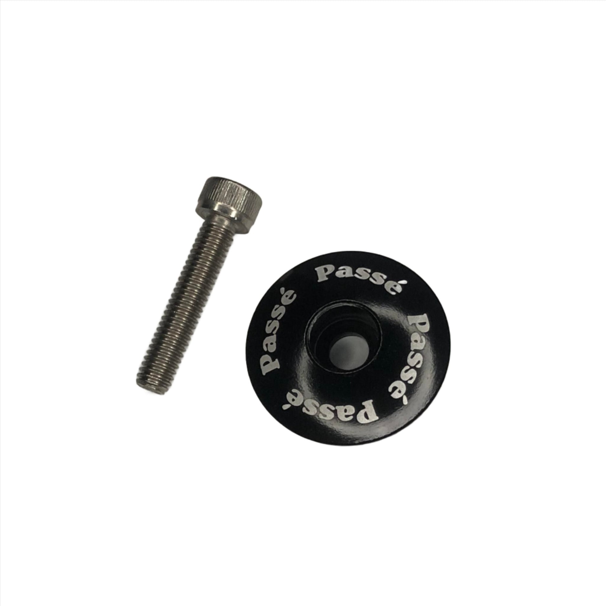 headset top cap passe logo black