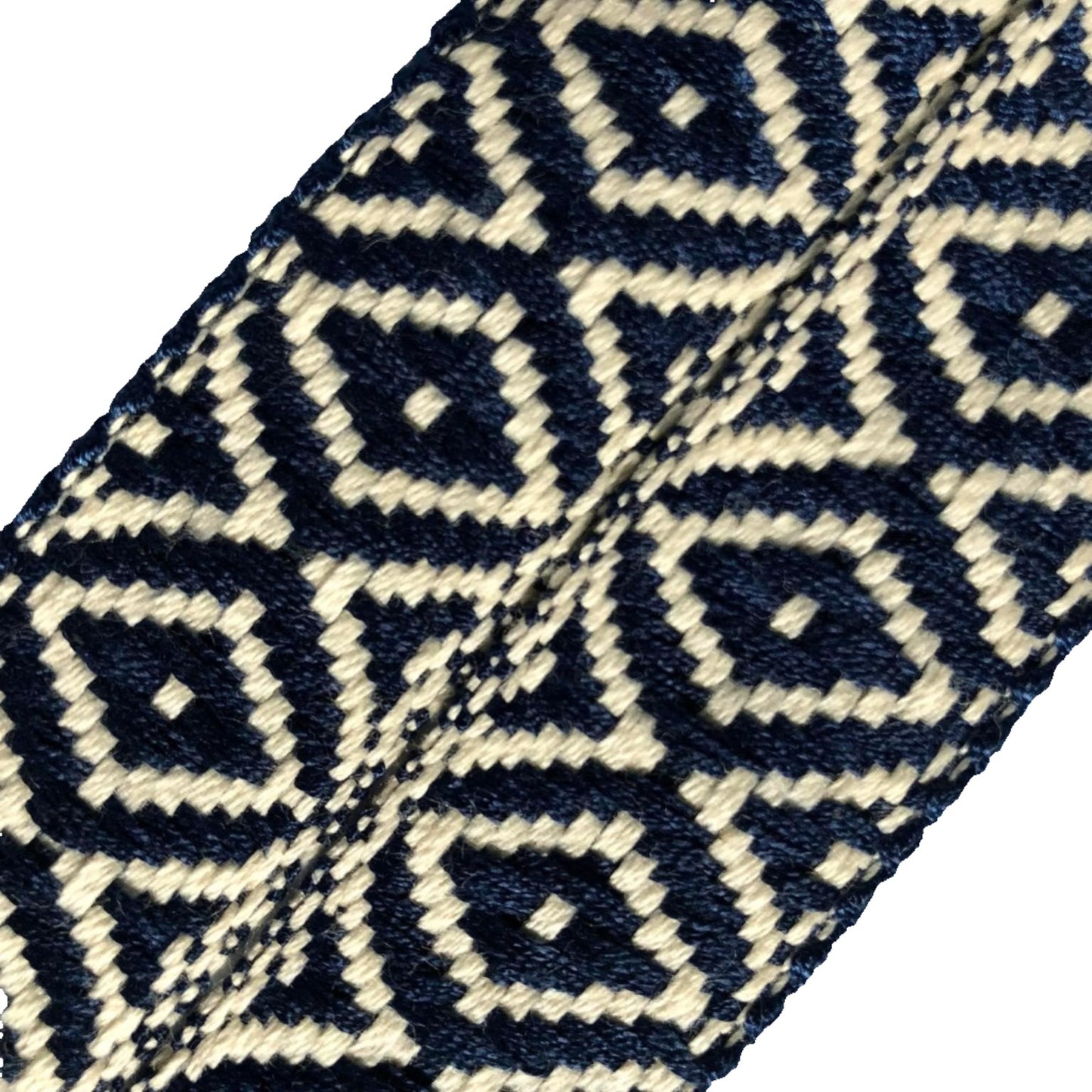 woven bartape diamond navy