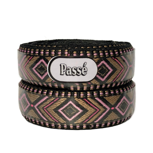 woven bartape lines pink bronze