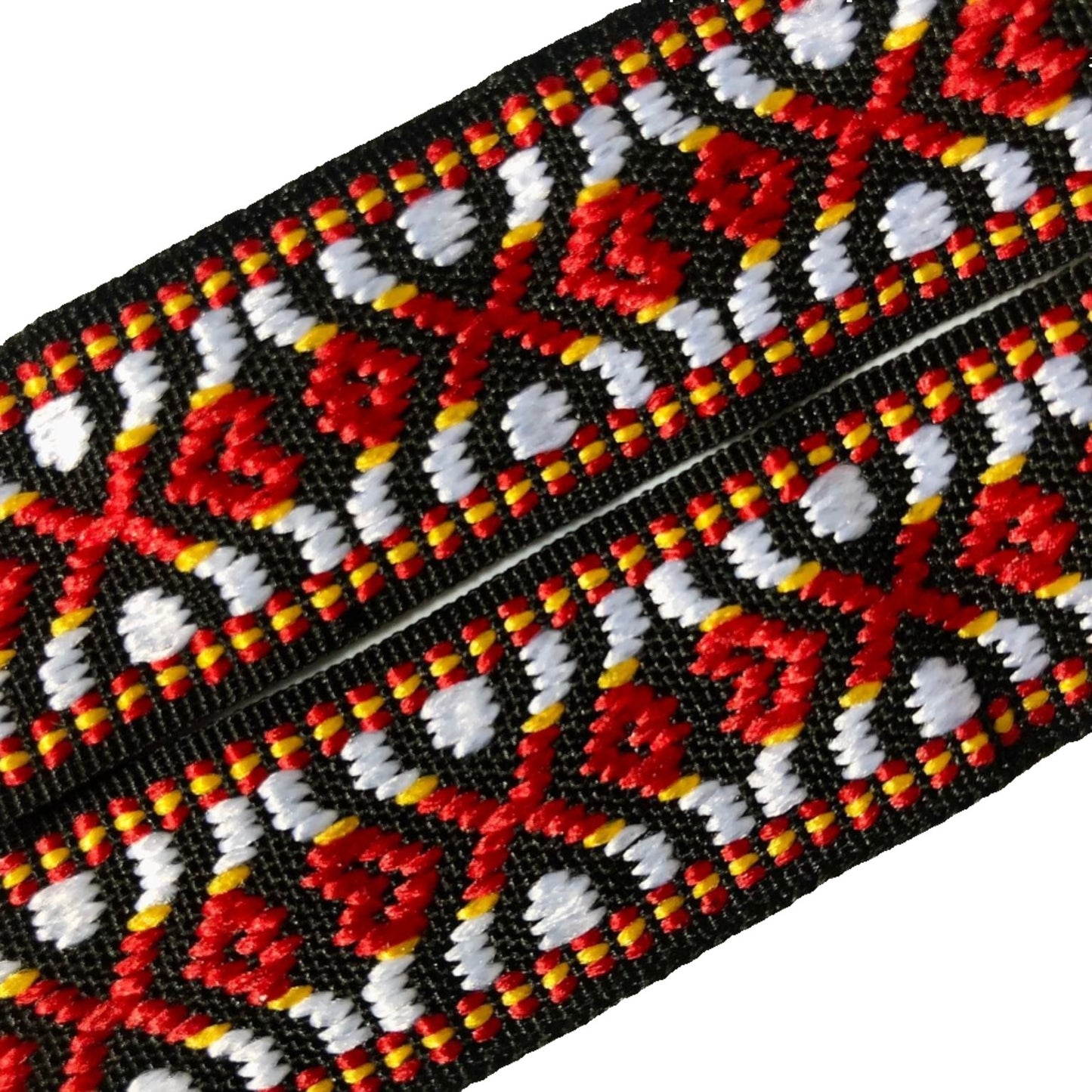 woven bartape tribal red