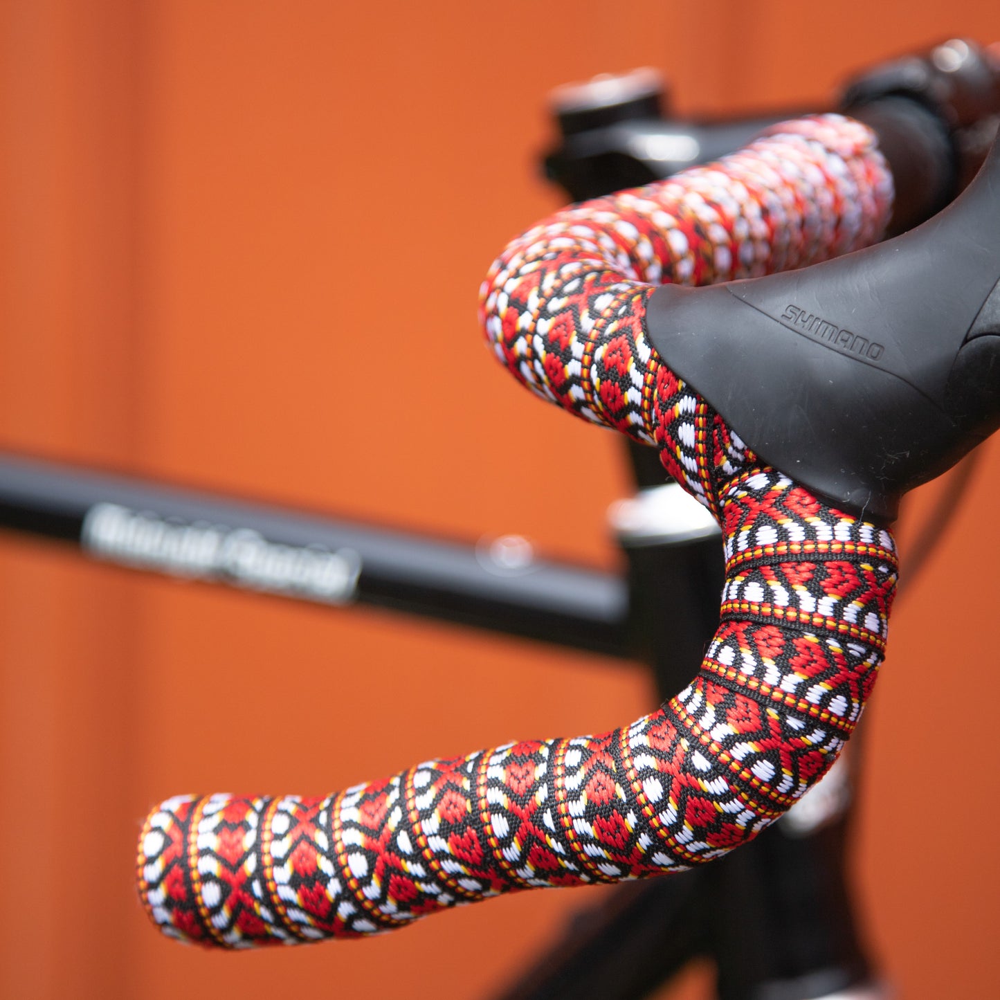 woven bartape tribal red